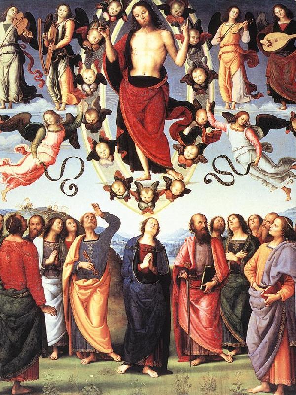 PERUGINO, Pietro The Ascension of Christ af Germany oil painting art